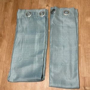 COPY - NWOT Woven Teal Panel Curtains